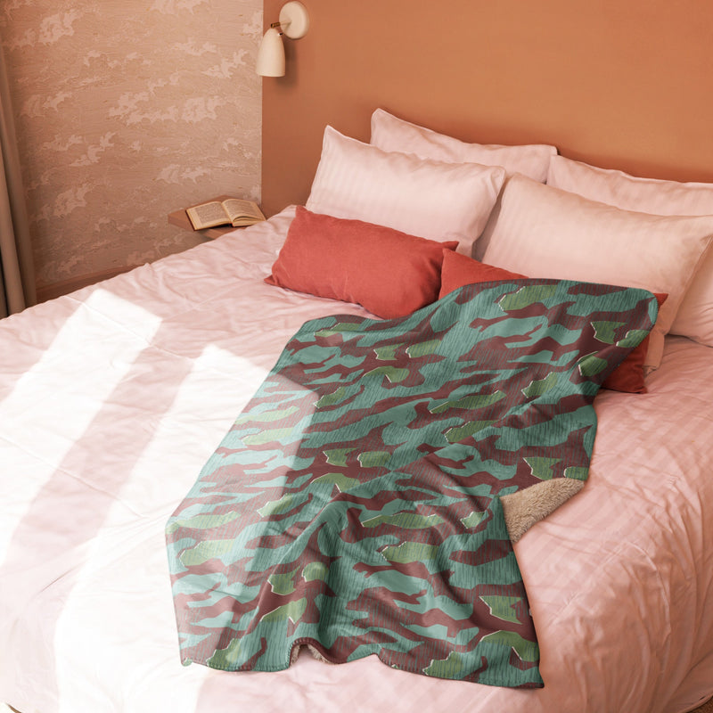 Splittermuster Mountain Troops CAMO Sherpa Blanket