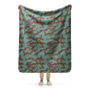 Splittermuster Mountain Troops CAMO Sherpa Blanket - 50″×60″
