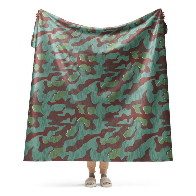 Splittermuster Mountain Troops CAMO Sherpa Blanket - 60″×80″