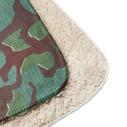 German Splittermuster Wehrmacht 31 Gebirgsjäger CAMO Sherpa blanket - Blankets