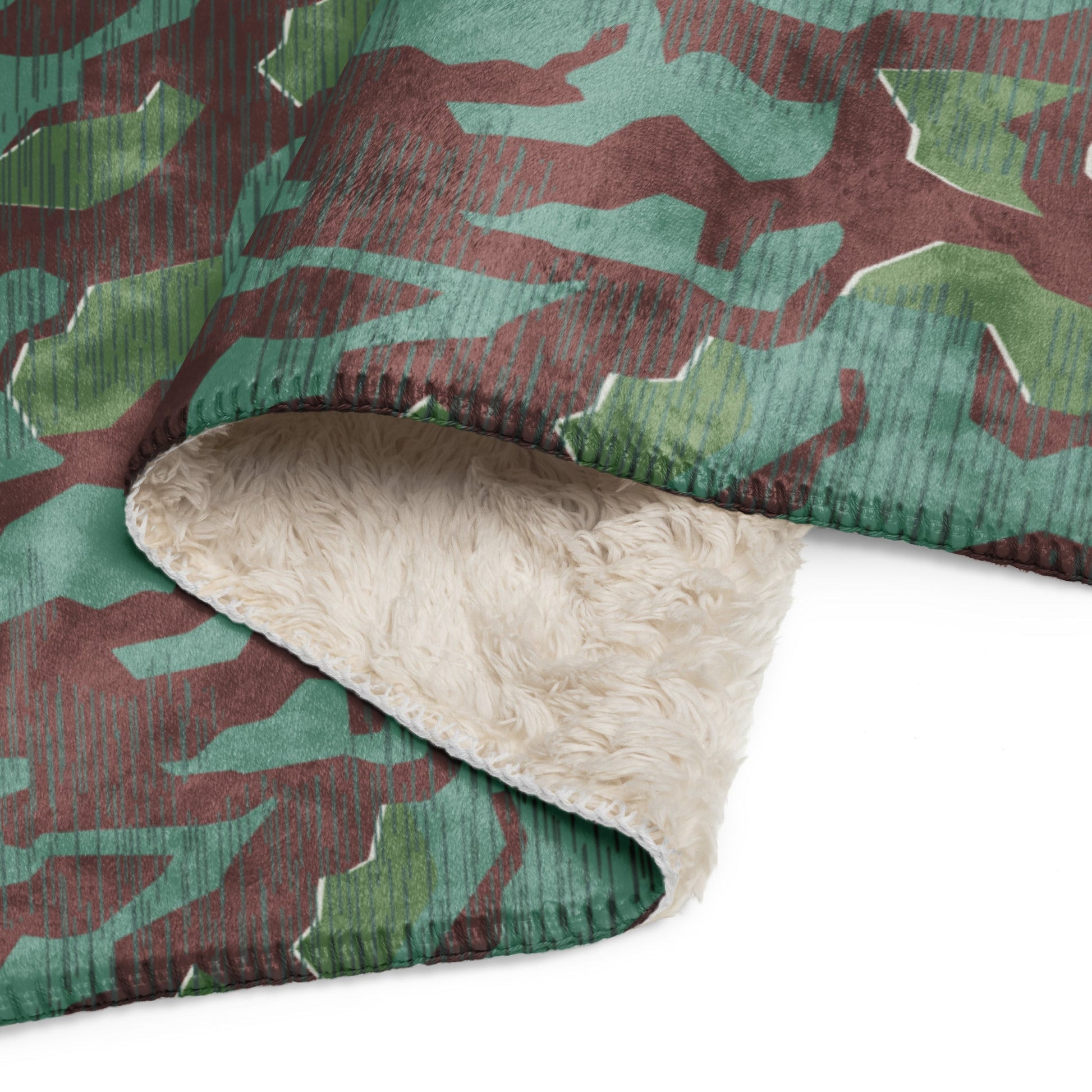 German Splittermuster Wehrmacht 31 Gebirgsjäger CAMO Sherpa blanket - Blankets