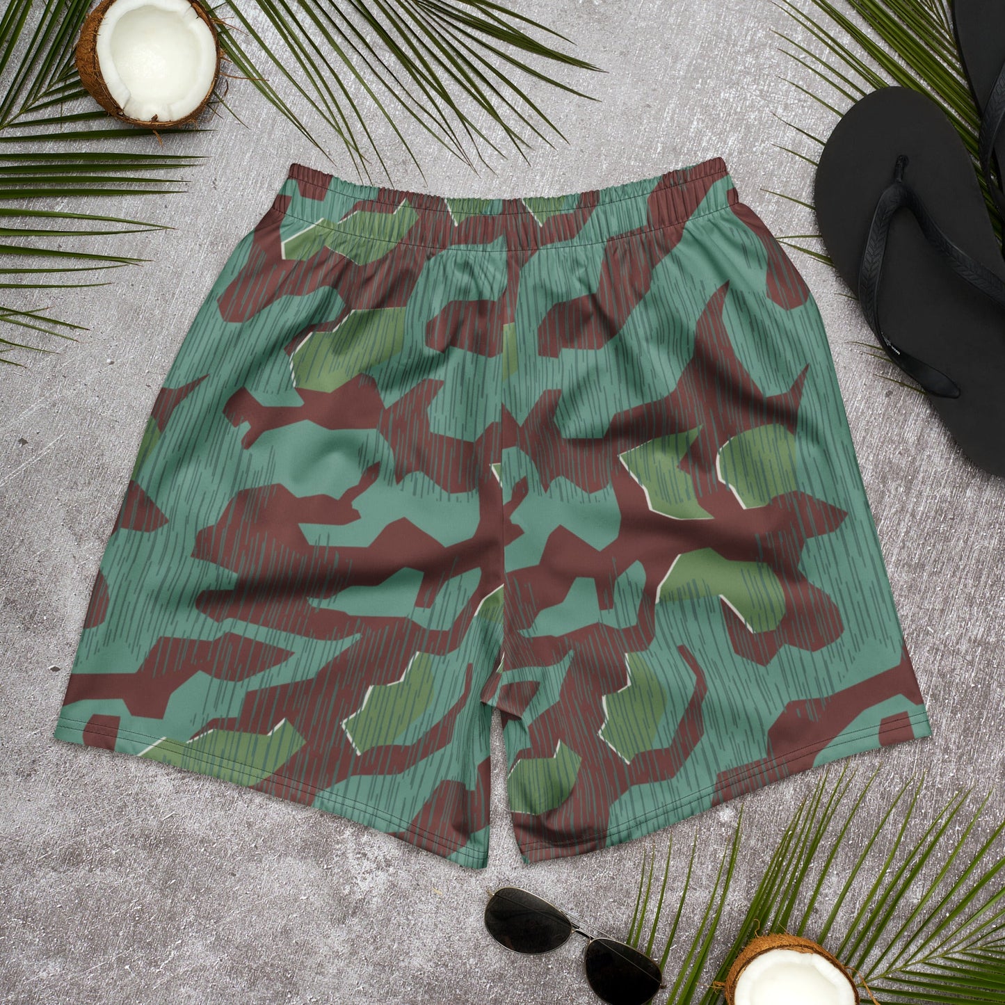 German Splittermuster Wehrmacht 31 Gebirgsjäger CAMO Unisex Athletic Long Shorts