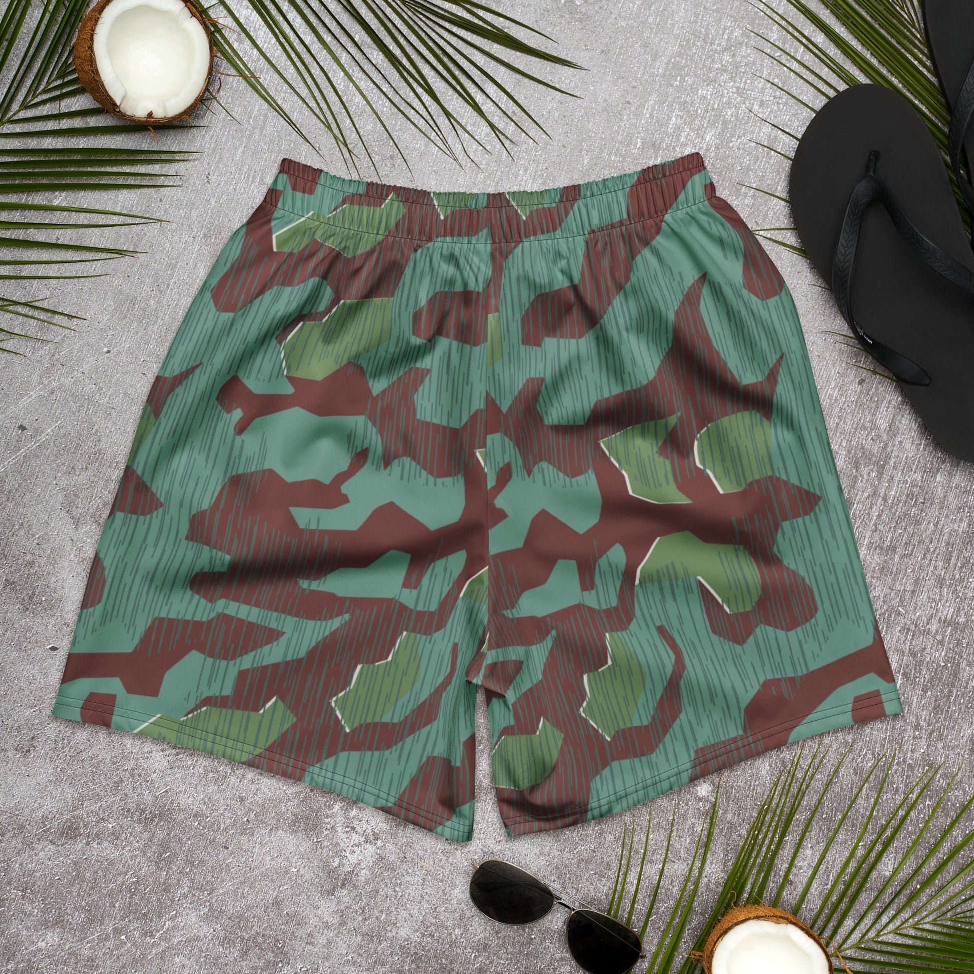 German Splittermuster Wehrmacht 31 Gebirgsjäger CAMO Unisex Athletic Long Shorts