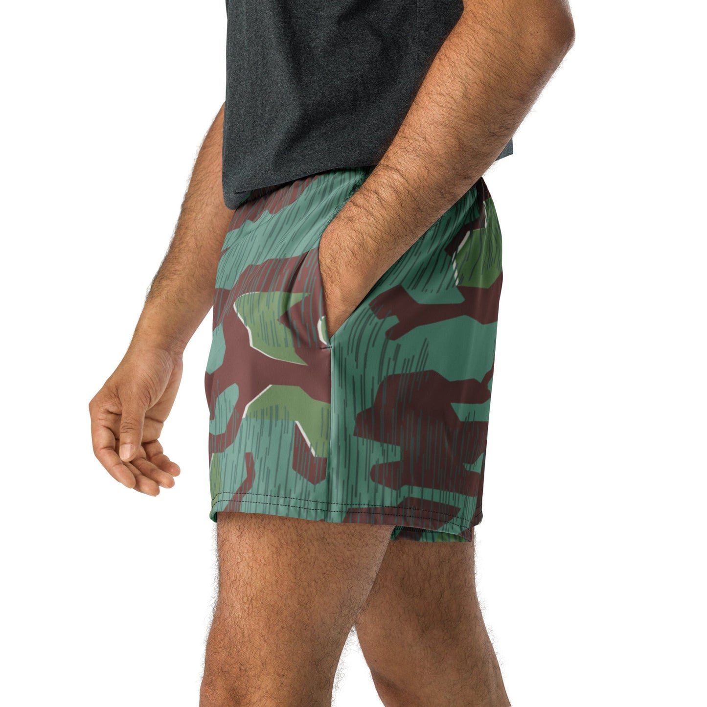 German Splittermuster Wehrmacht 31 Gebirgsjäger CAMO Unisex Athletic Shorts - XS