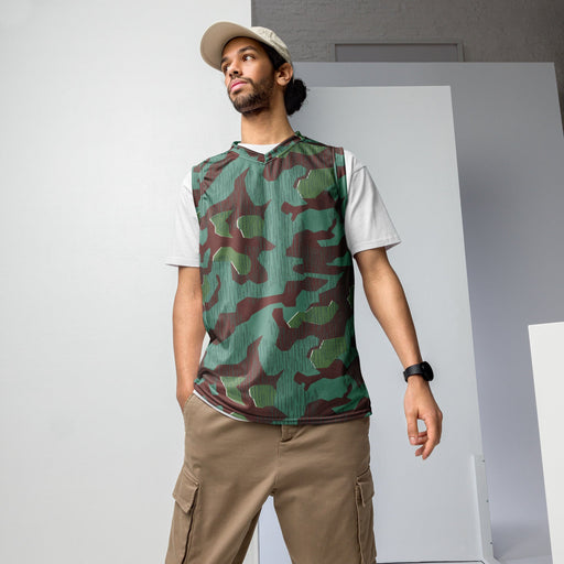 Splittermuster Mountain Troops CAMO Unisex Basketball Jersey - 2XS
