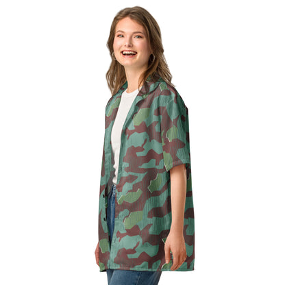 German Splittermuster Wehrmacht 31 Gebirgsjäger CAMO Unisex Short-Sleeve Button Shirt