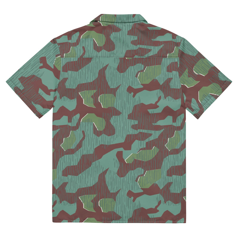Splittermuster Mountain Troops CAMO Unisex Short-Sleeve Button Shirt - Button-Up