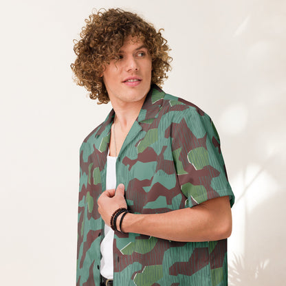 German Splittermuster Wehrmacht 31 Gebirgsjäger CAMO Unisex Short-Sleeve Button Shirt