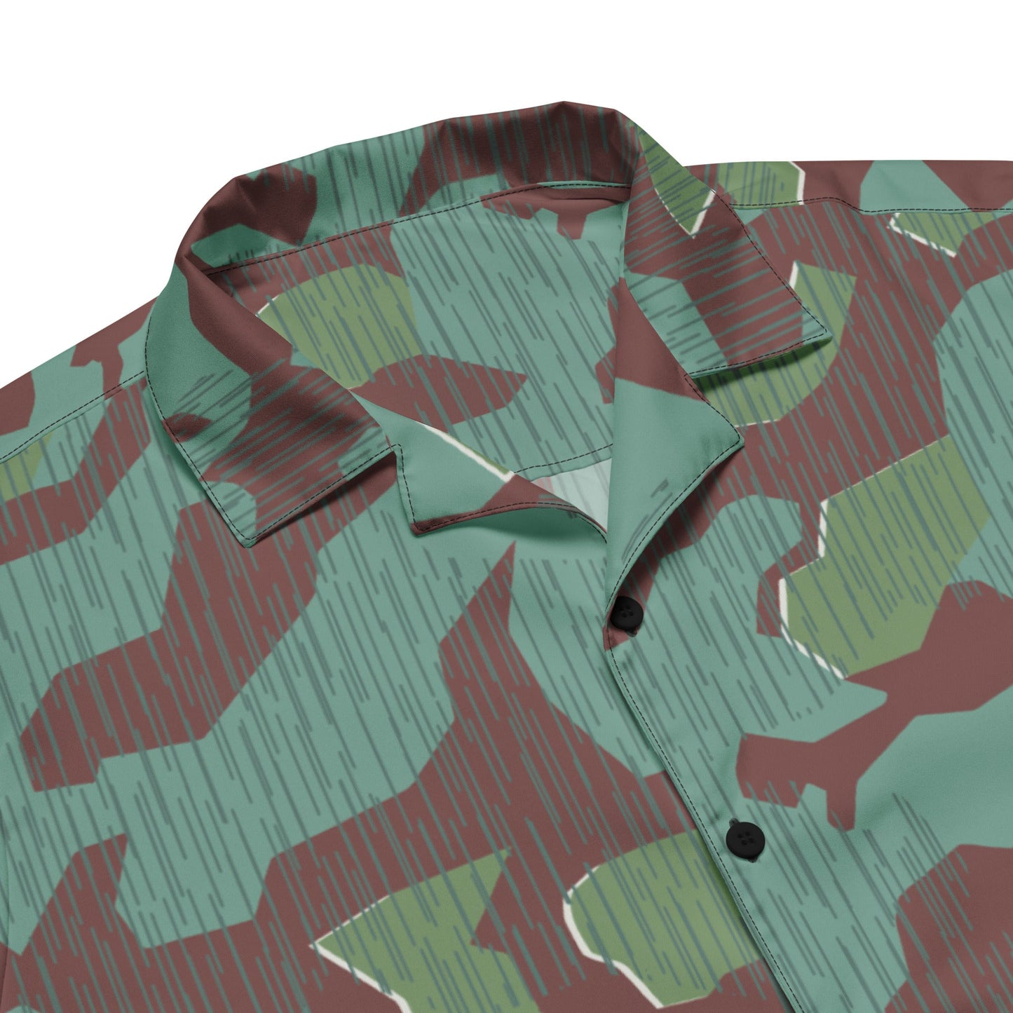 German Splittermuster Wehrmacht 31 Gebirgsjäger CAMO Unisex Short-Sleeve Button Shirt