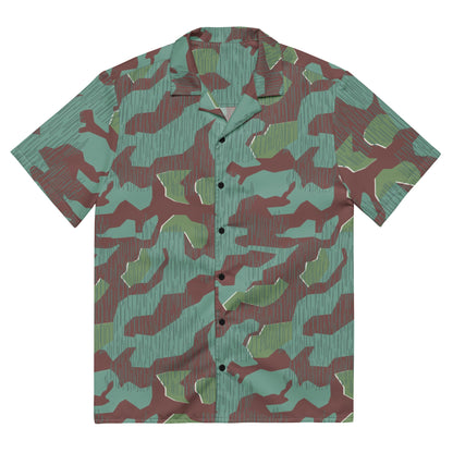German Splittermuster Wehrmacht 31 Gebirgsjäger CAMO Unisex Short-Sleeve Button Shirt - 2XS