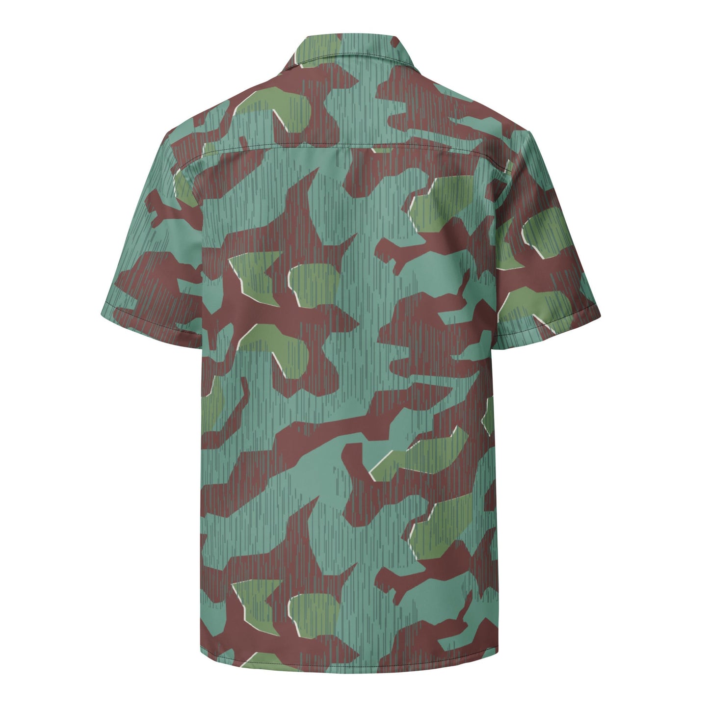 German Splittermuster Wehrmacht 31 Gebirgsjäger CAMO Unisex Short-Sleeve Button Shirt