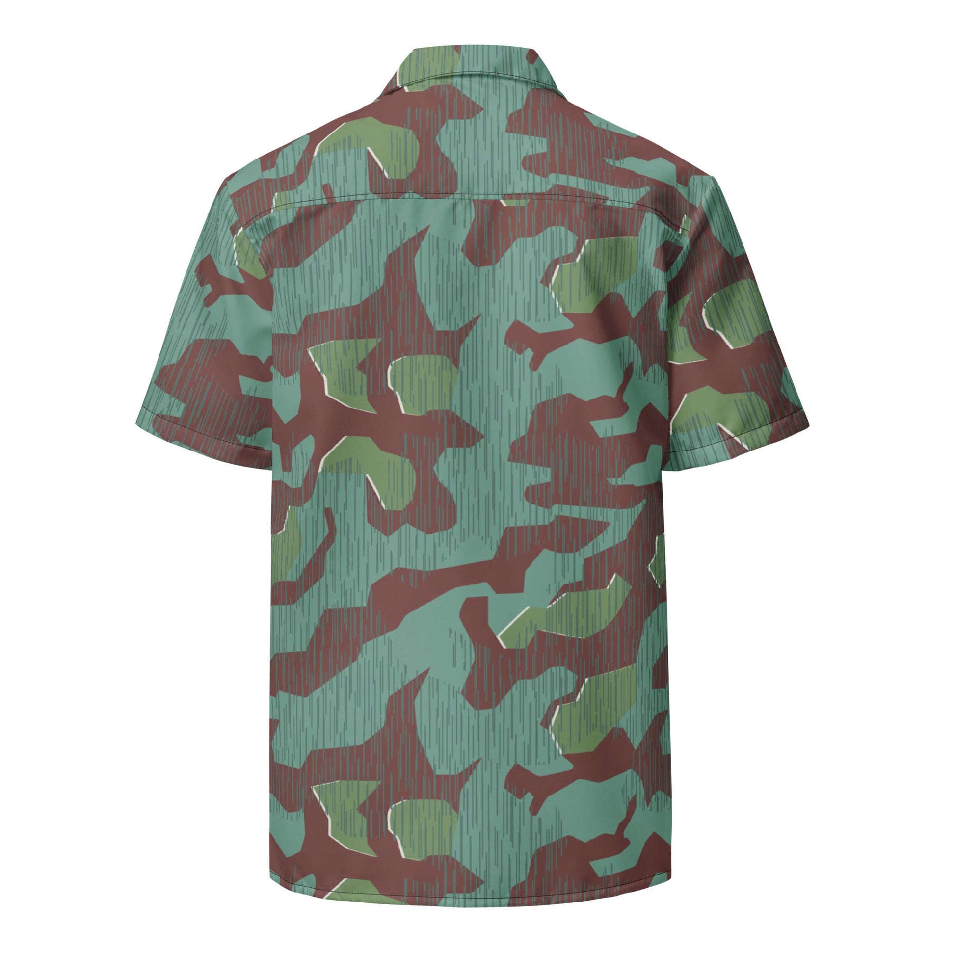 German Splittermuster Wehrmacht 31 Gebirgsjäger CAMO Unisex Short-Sleeve Button Shirt