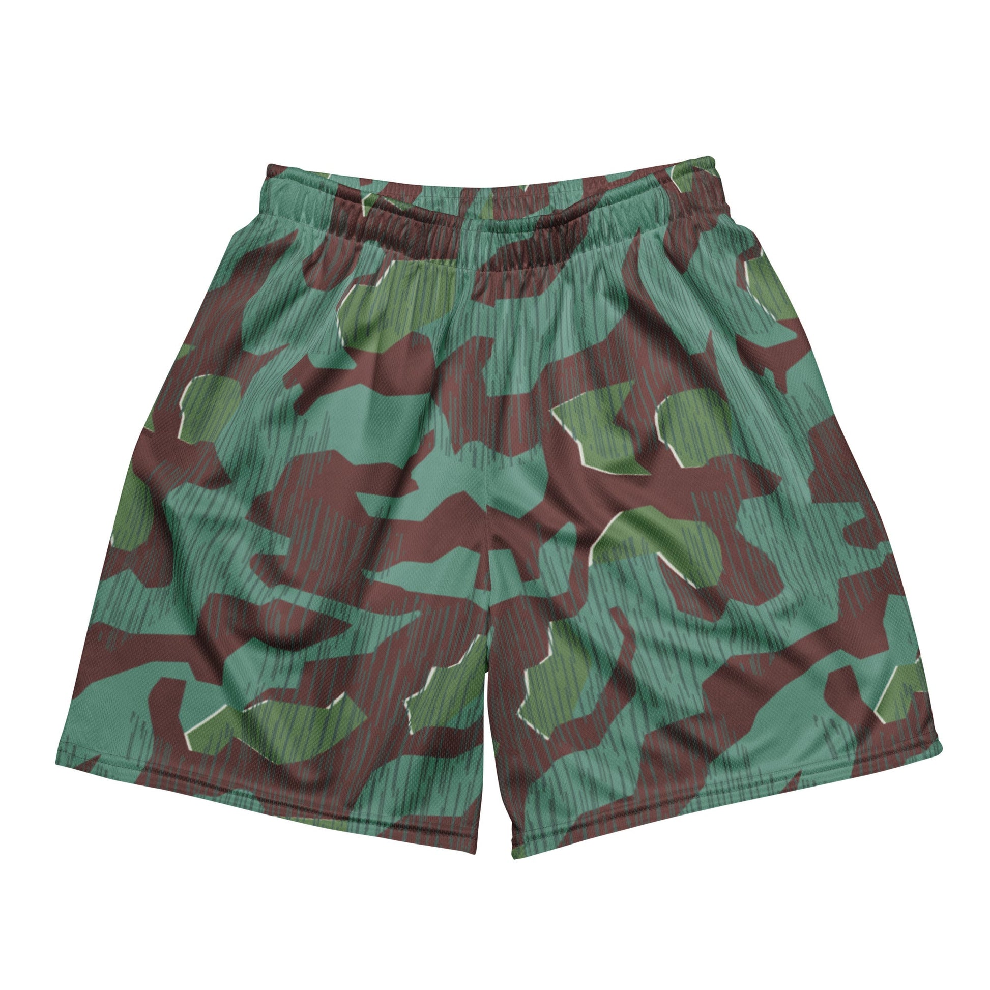 German Splittermuster Wehrmacht 31 Gebirgsjäger CAMO Unisex mesh shorts - 2XS - Mesh Shorts