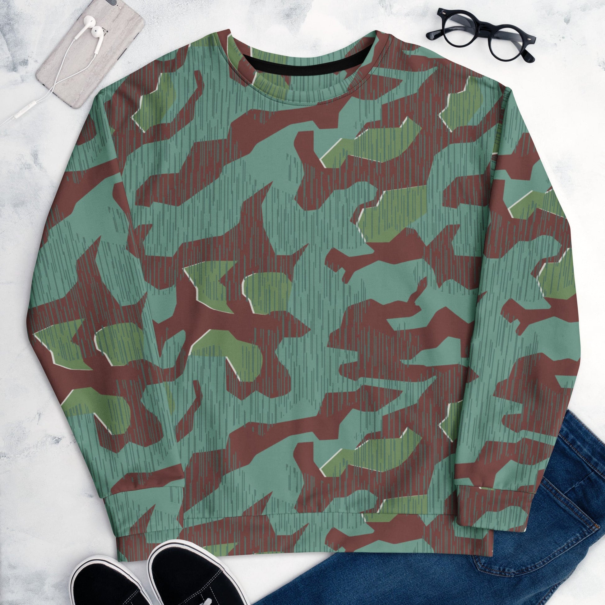 German Splittermuster Wehrmacht 31 Gebirgsjäger CAMO Unisex Sweatshirt - Sweatshirts