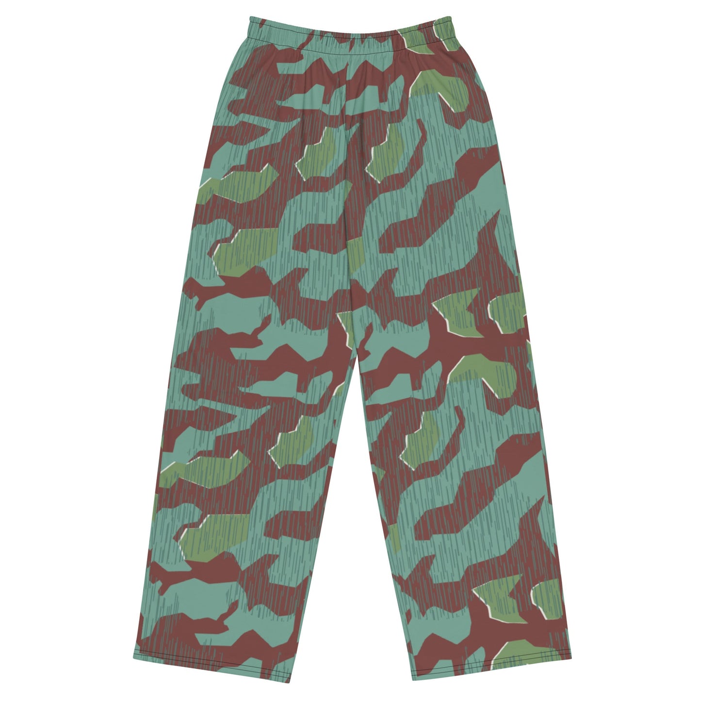 German Splittermuster Wehrmacht 31 Gebirgsjäger CAMO unisex wide-leg pants - 2XS - Wide-leg Pants