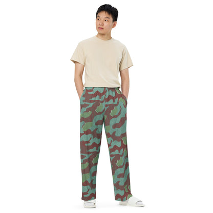 German Splittermuster Wehrmacht 31 Gebirgsjäger CAMO unisex wide-leg pants - Wide-leg Pants