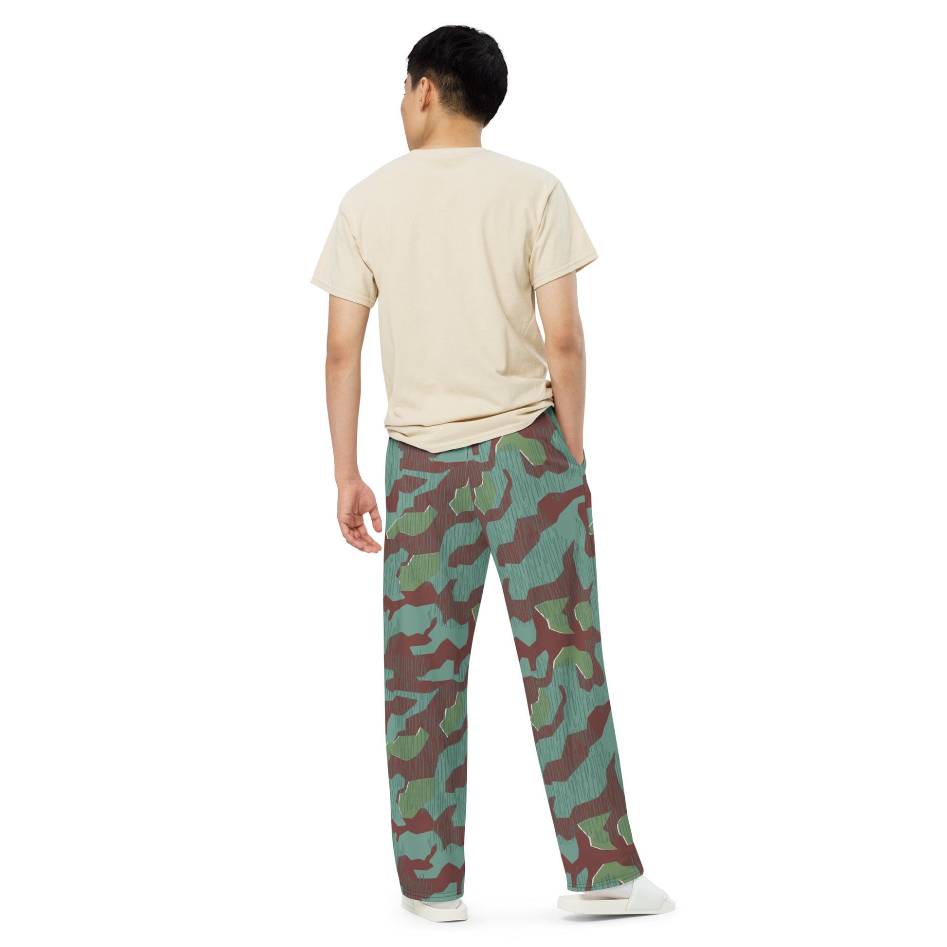 German Splittermuster Wehrmacht 31 Gebirgsjäger CAMO unisex wide-leg pants - Wide-leg Pants