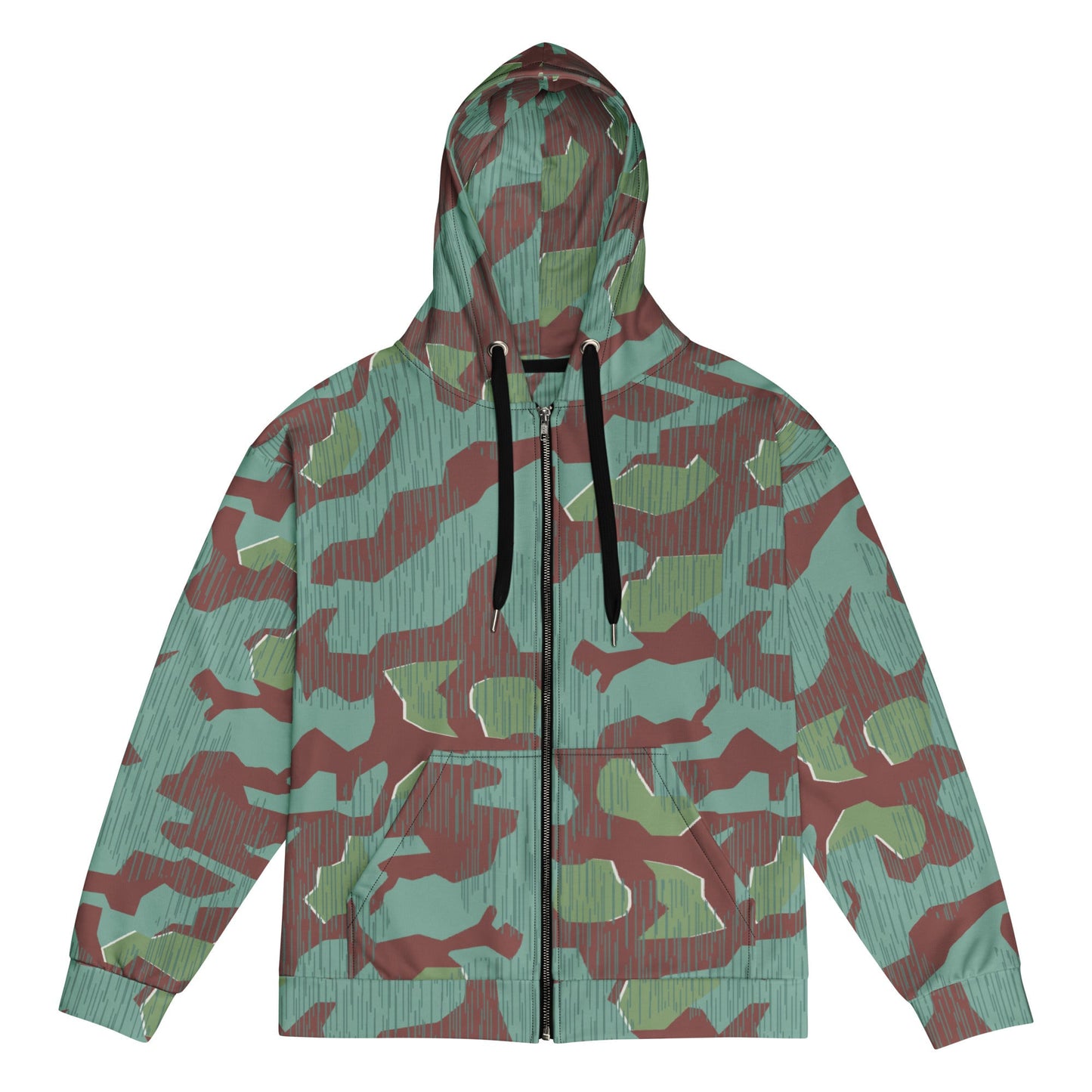 German Splittermuster Wehrmacht 31 Gebirgsjäger CAMO Unisex zip hoodie - 2XS - Zip Hoodies