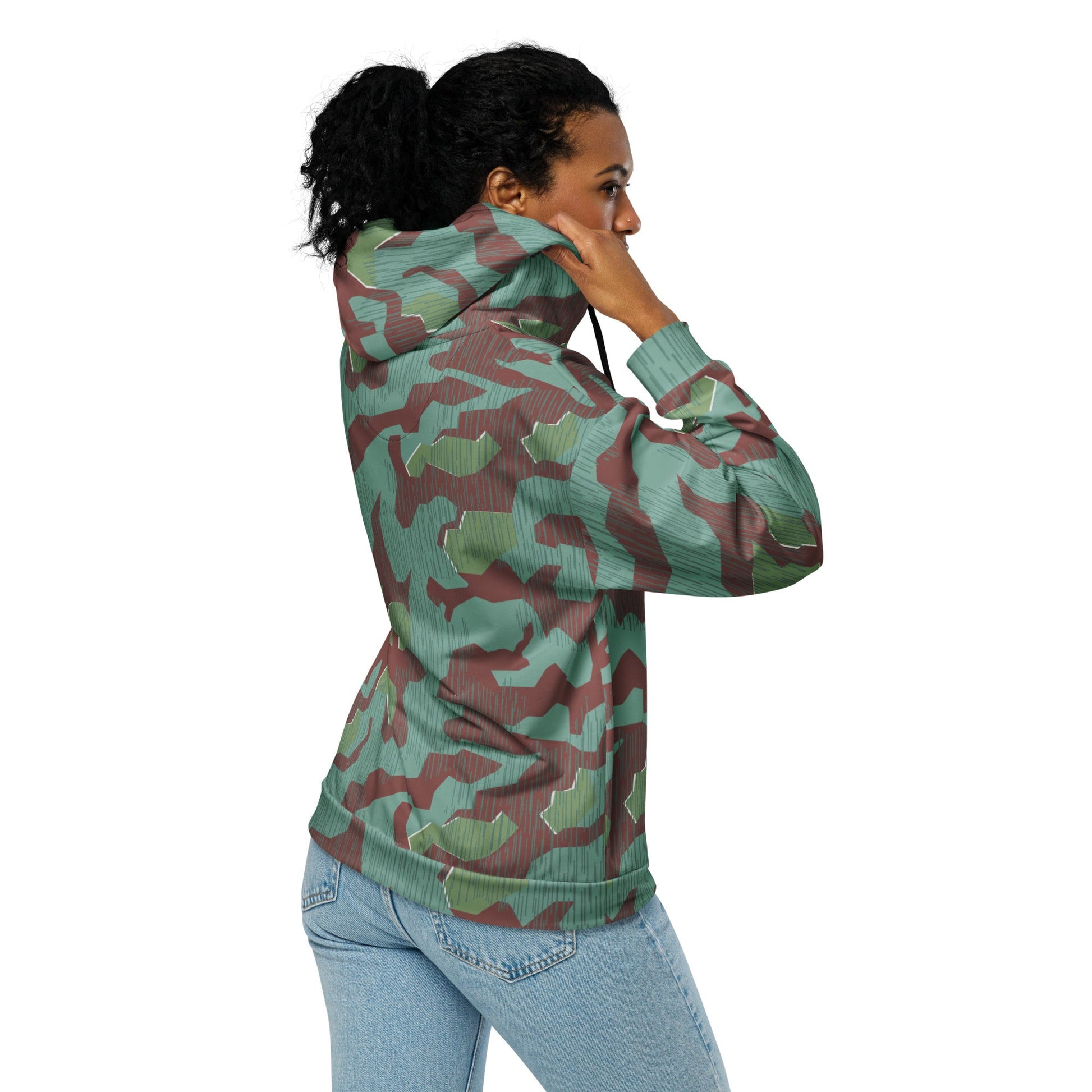 German Splittermuster Wehrmacht 31 Gebirgsjäger CAMO Unisex zip hoodie - Zip Hoodies