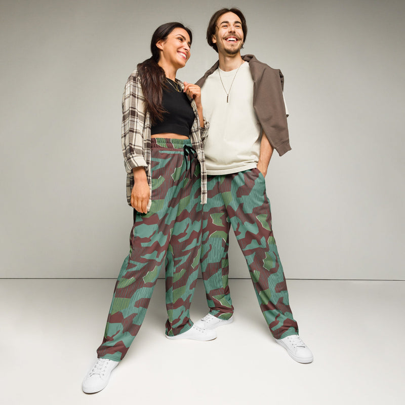 Splittermuster Mountain Troops CAMO Unisex Wide-Leg Joggers - 2XS