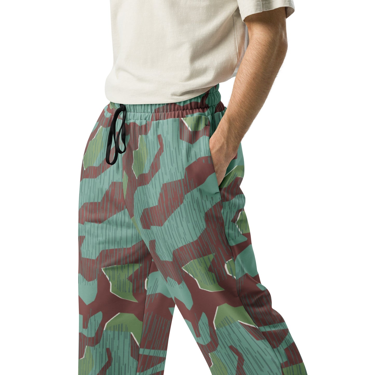German Splittermuster Wehrmacht 31 Gebirgsjäger CAMO Wide-leg joggers - Joggers