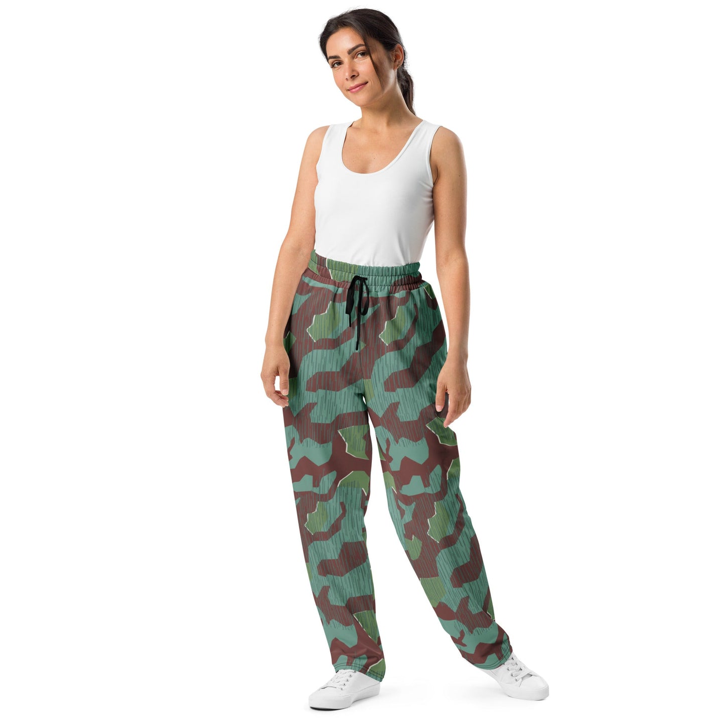 German Splittermuster Wehrmacht 31 Gebirgsjäger CAMO Wide-leg joggers - Joggers