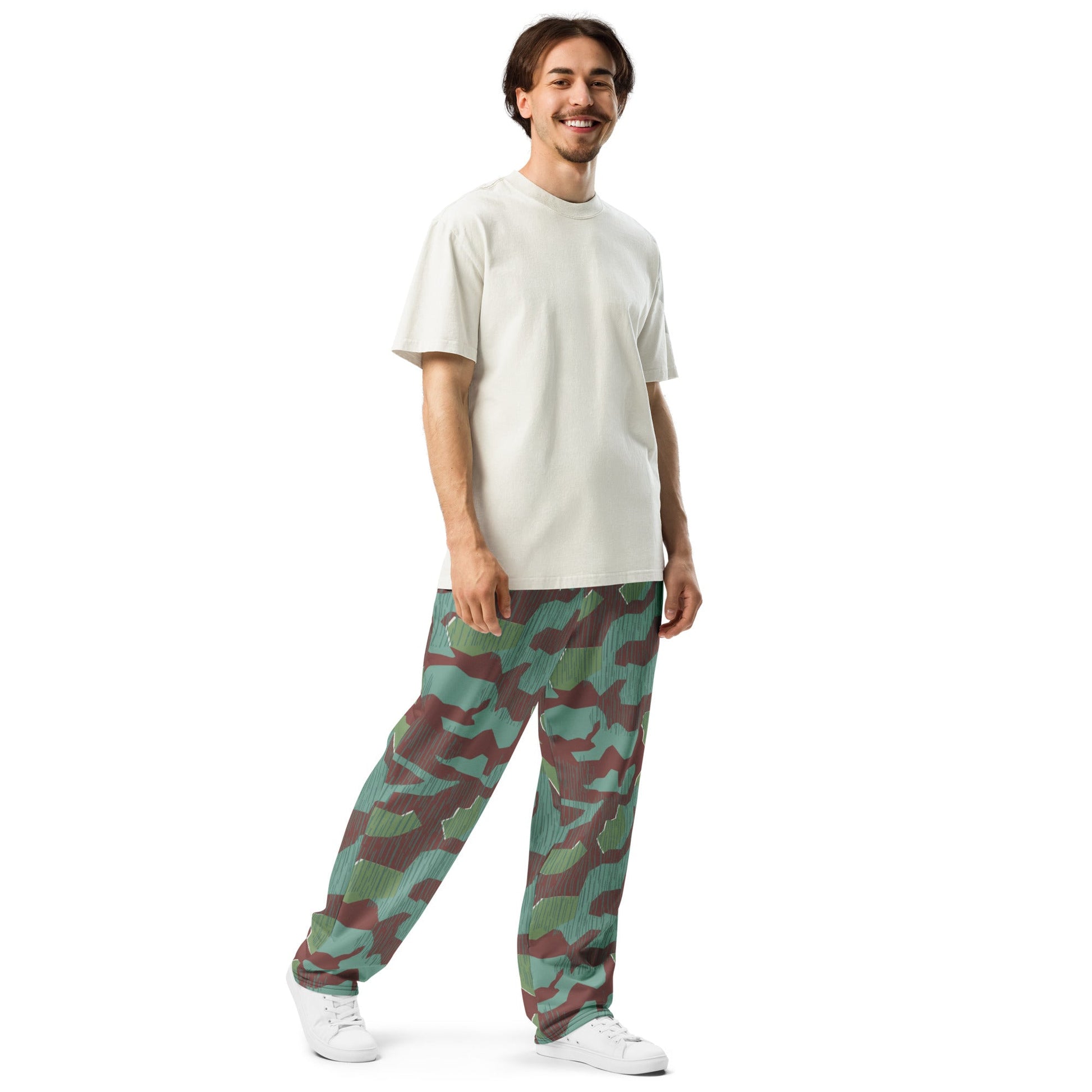 German Splittermuster Wehrmacht 31 Gebirgsjäger CAMO Wide-leg joggers - Joggers