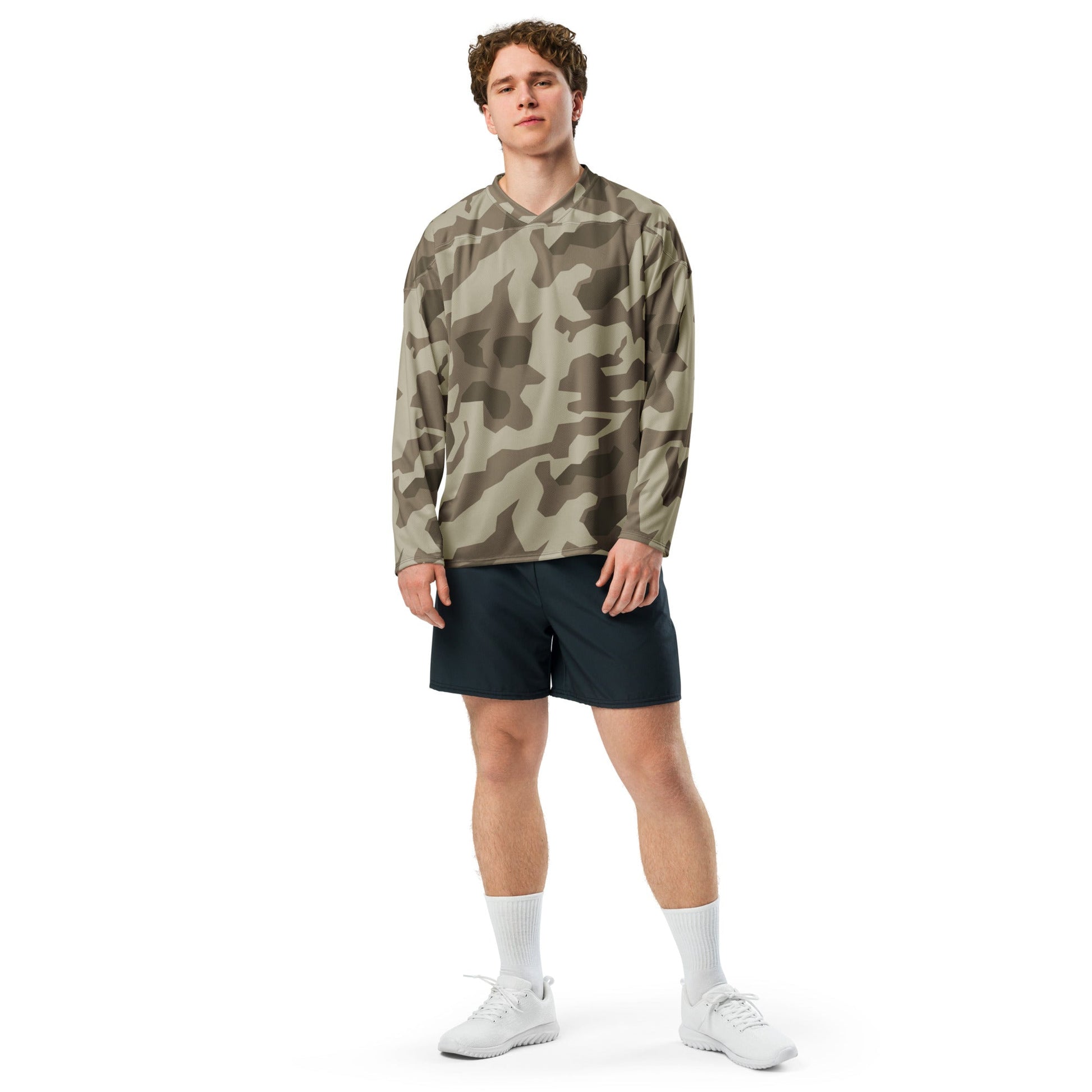 German Splittermuster Wolfenstein Afrika Korps CAMO Unisex Hockey Fan Jersey