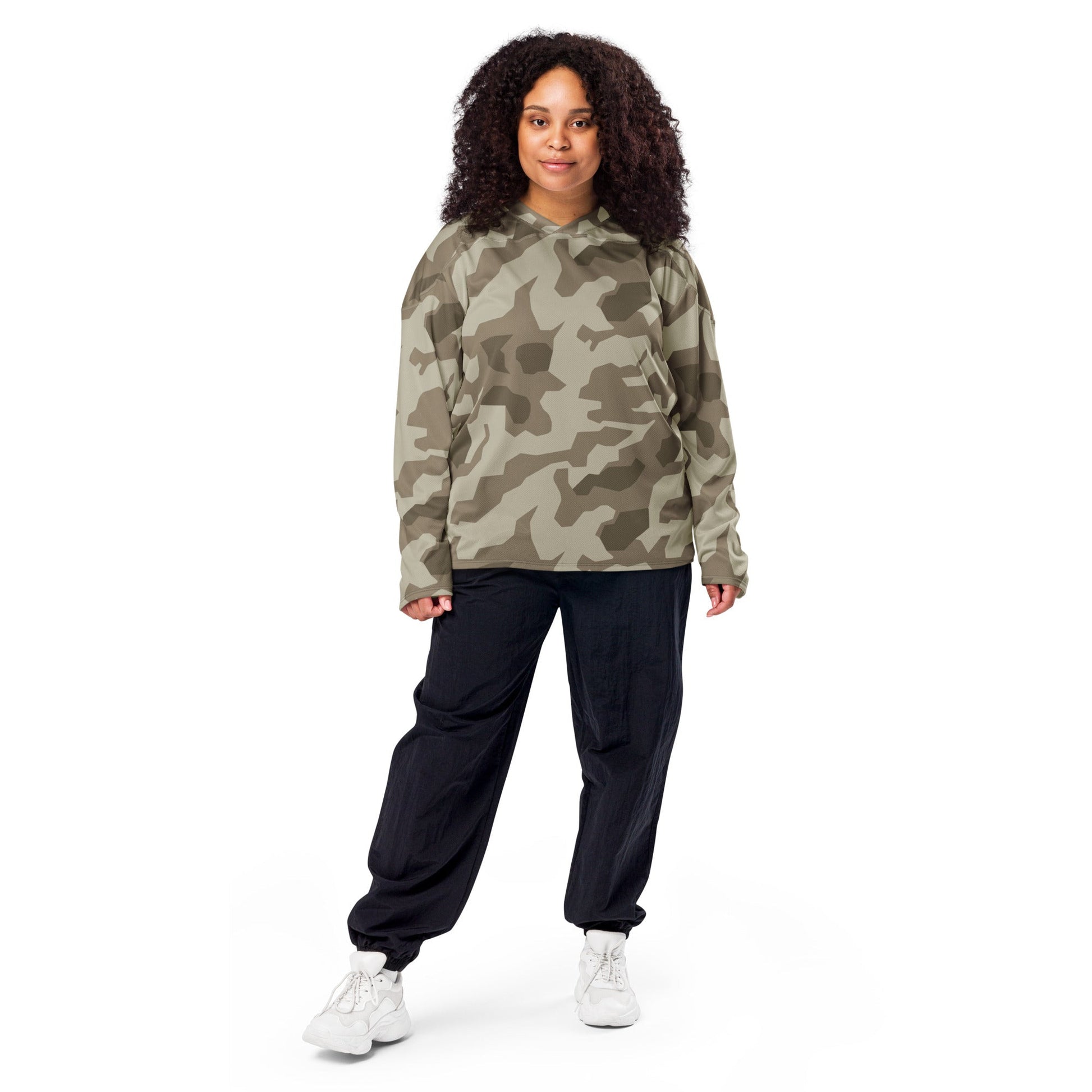 German Splittermuster Wolfenstein Afrika Korps CAMO Unisex Hockey Fan Jersey