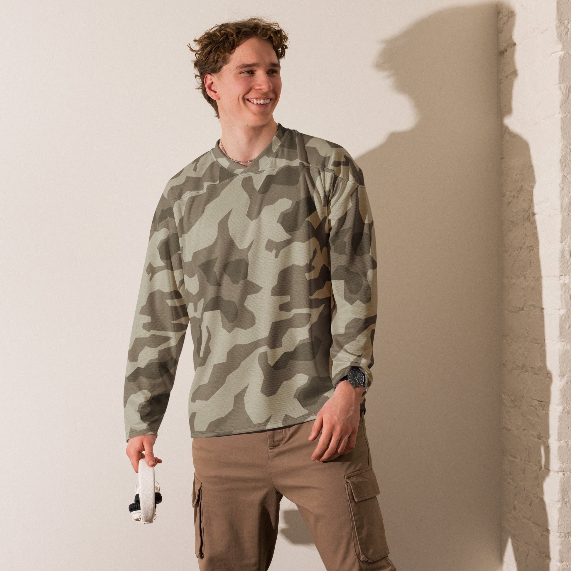 German Splittermuster Wolfenstein Afrika Korps CAMO Unisex Hockey Fan Jersey