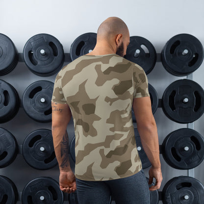 German Splittermuster Wolfenstein Afrika Korps CAMO Mens Athletic T-shirt - T-Shirts