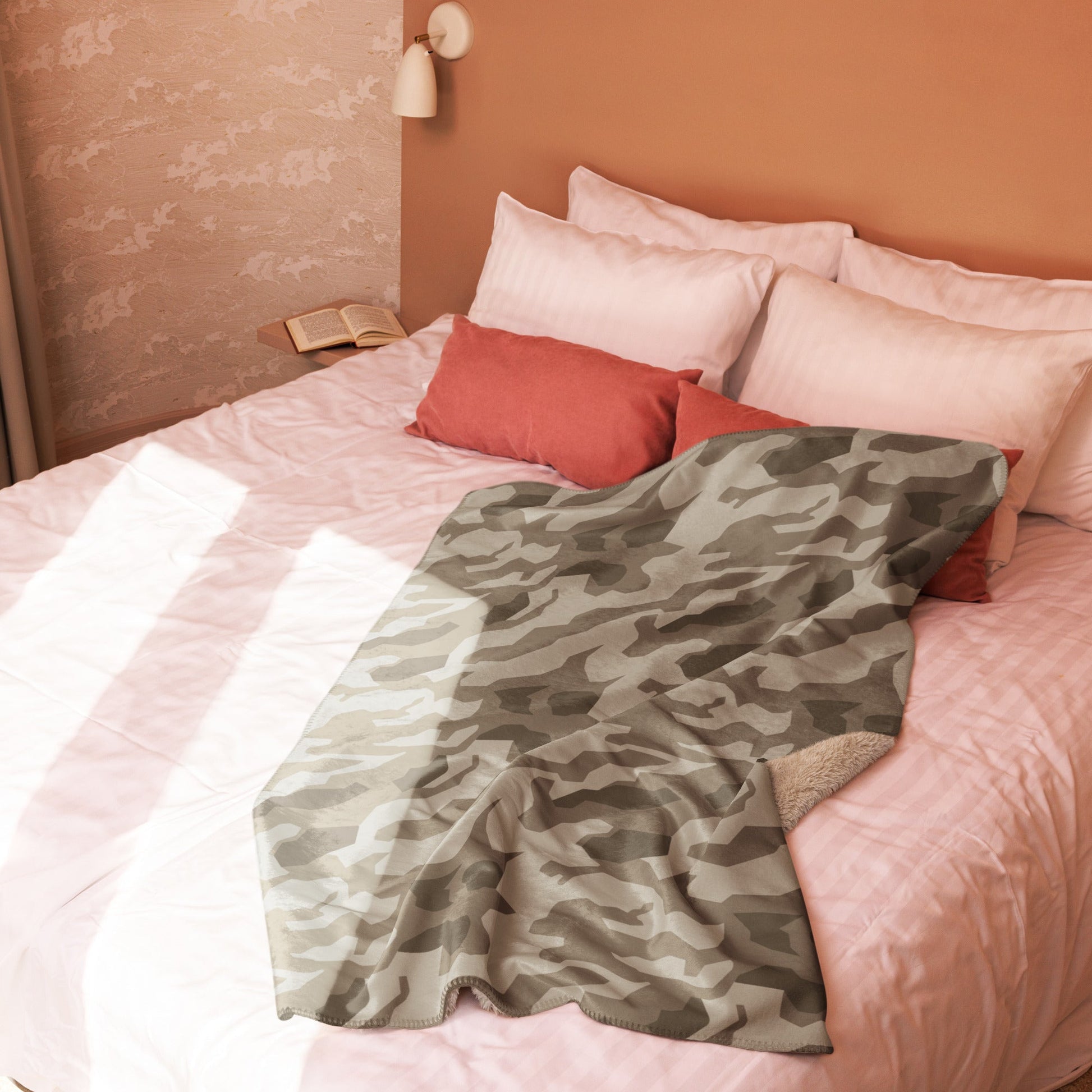 German Splittermuster Wolfenstein Afrika Korps CAMO Sherpa Blanket