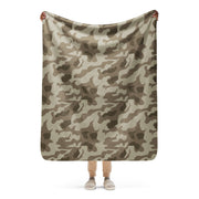 Splittermuster Wolfenstein Afrika Korps CAMO Sherpa Blanket - 50″×60″