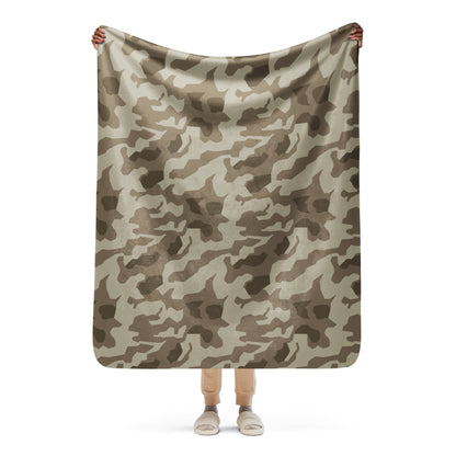 German Splittermuster Wolfenstein Afrika Korps CAMO Sherpa Blanket - 50″×60″