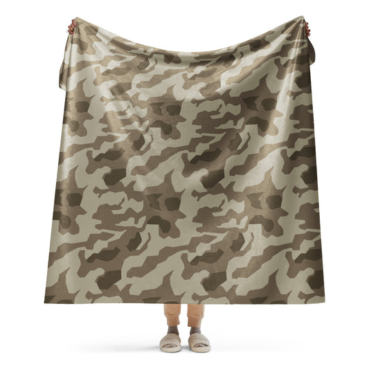 German Splittermuster Wolfenstein Afrika Korps CAMO Sherpa blanket - 60″×80″ - Blankets