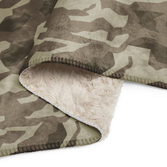 German Splittermuster Wolfenstein Afrika Korps CAMO Sherpa blanket - Blankets