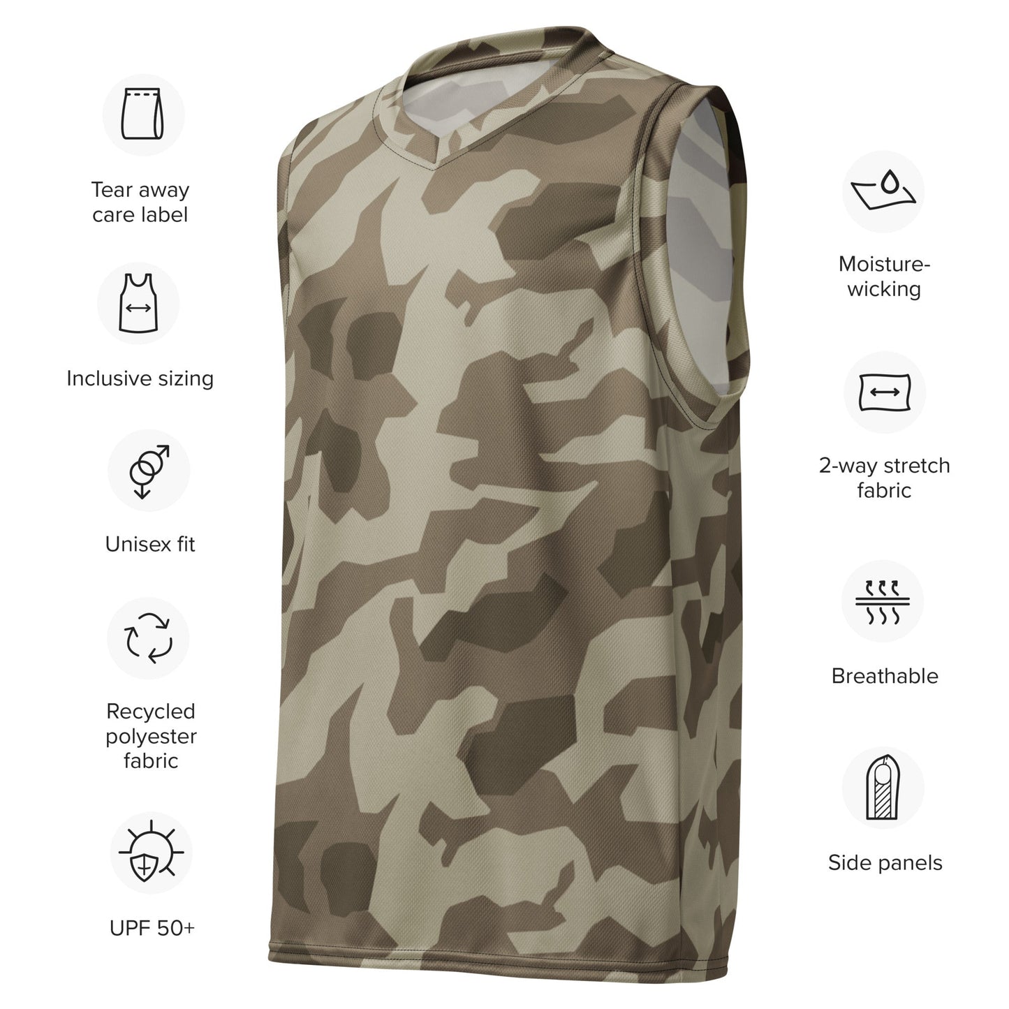 German Splittermuster Wolfenstein Afrika Korps CAMO unisex basketball jersey - Basketball Jerseys