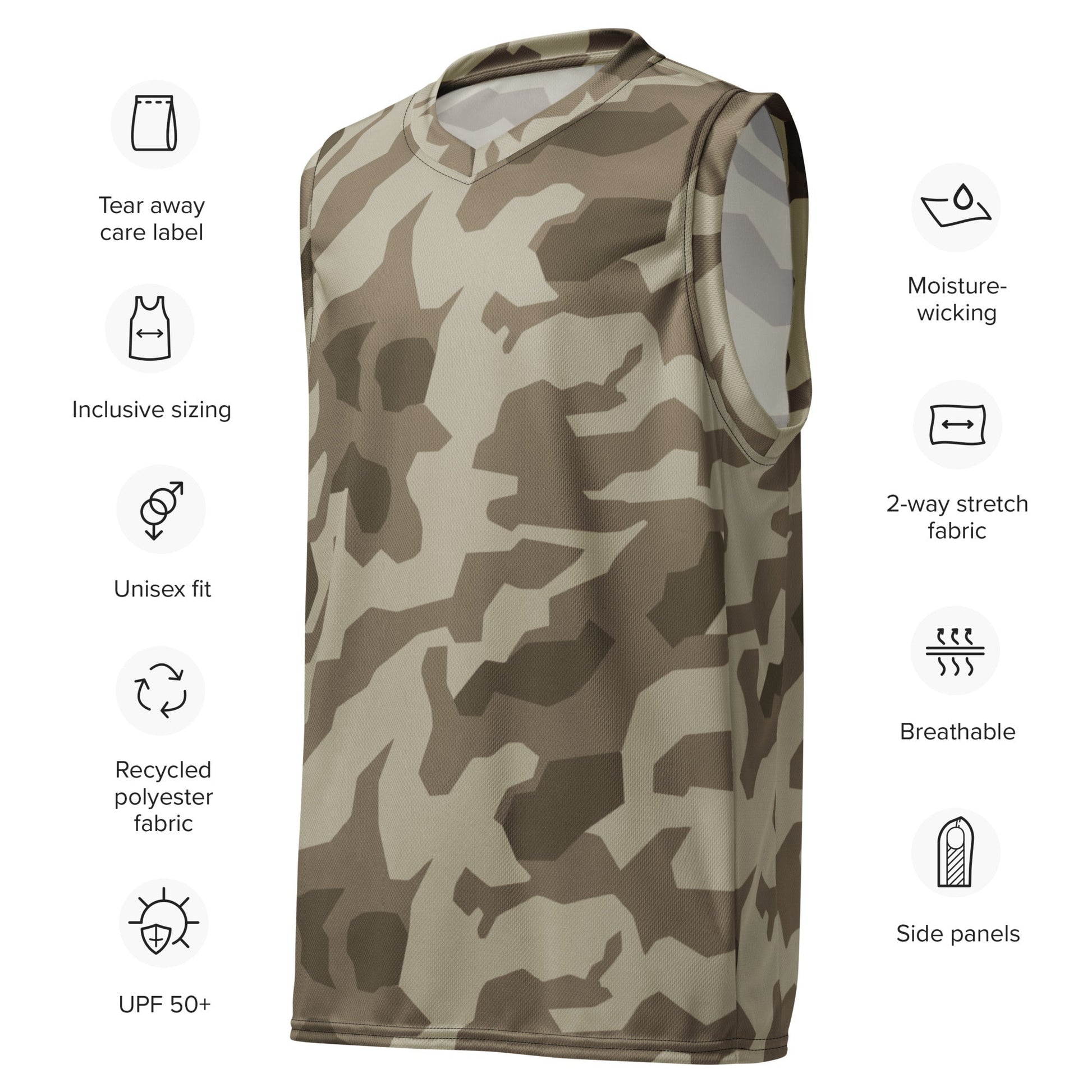 German Splittermuster Wolfenstein Afrika Korps CAMO unisex basketball jersey - Basketball Jerseys