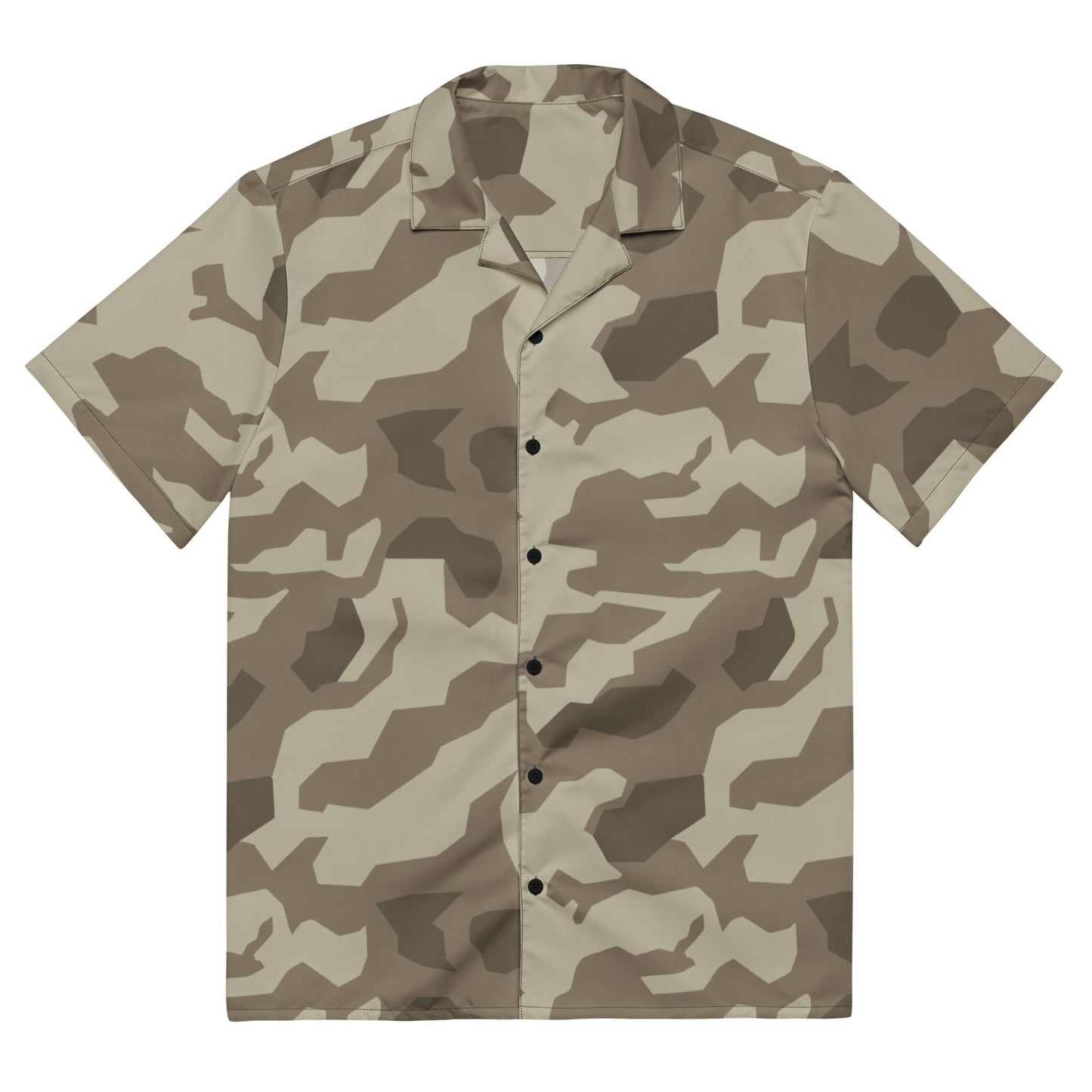 German Splittermuster Wolfenstein Afrika Korps CAMO Unisex Short-Sleeve Button Shirt - 2XS