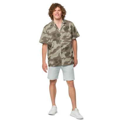 German Splittermuster Wolfenstein Afrika Korps CAMO Unisex Short-Sleeve Button Shirt