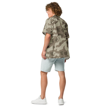German Splittermuster Wolfenstein Afrika Korps CAMO Unisex Short-Sleeve Button Shirt