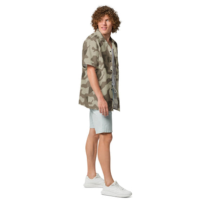 German Splittermuster Wolfenstein Afrika Korps CAMO Unisex Short-Sleeve Button Shirt