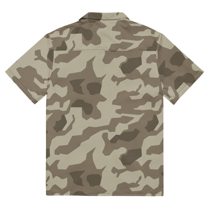 German Splittermuster Wolfenstein Afrika Korps CAMO Unisex Short-Sleeve Button Shirt