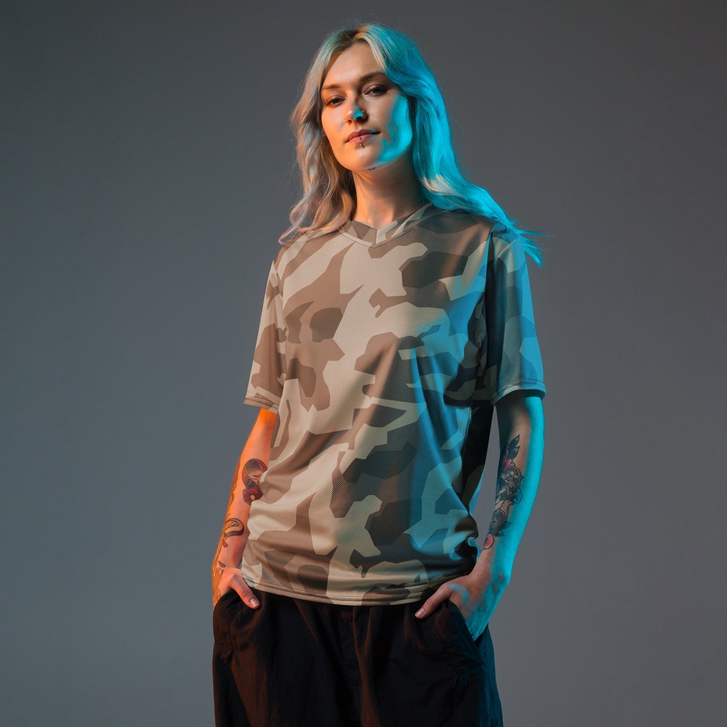 German Splittermuster Wolfenstein Afrika Korps CAMO Unisex Sports Jersey