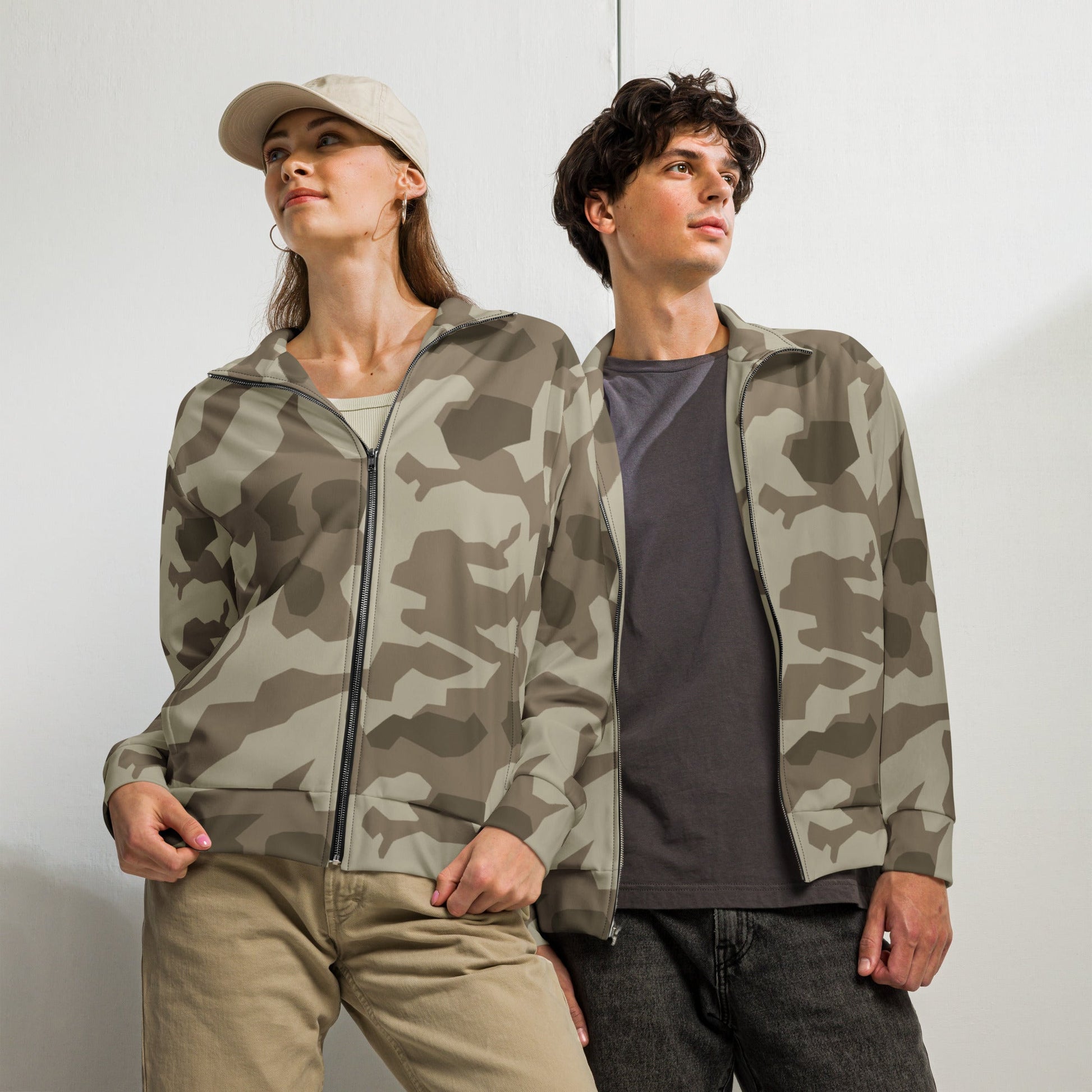 German Splittermuster Wolfenstein Afrika Korps CAMO Unisex Track Jacket - 2XS