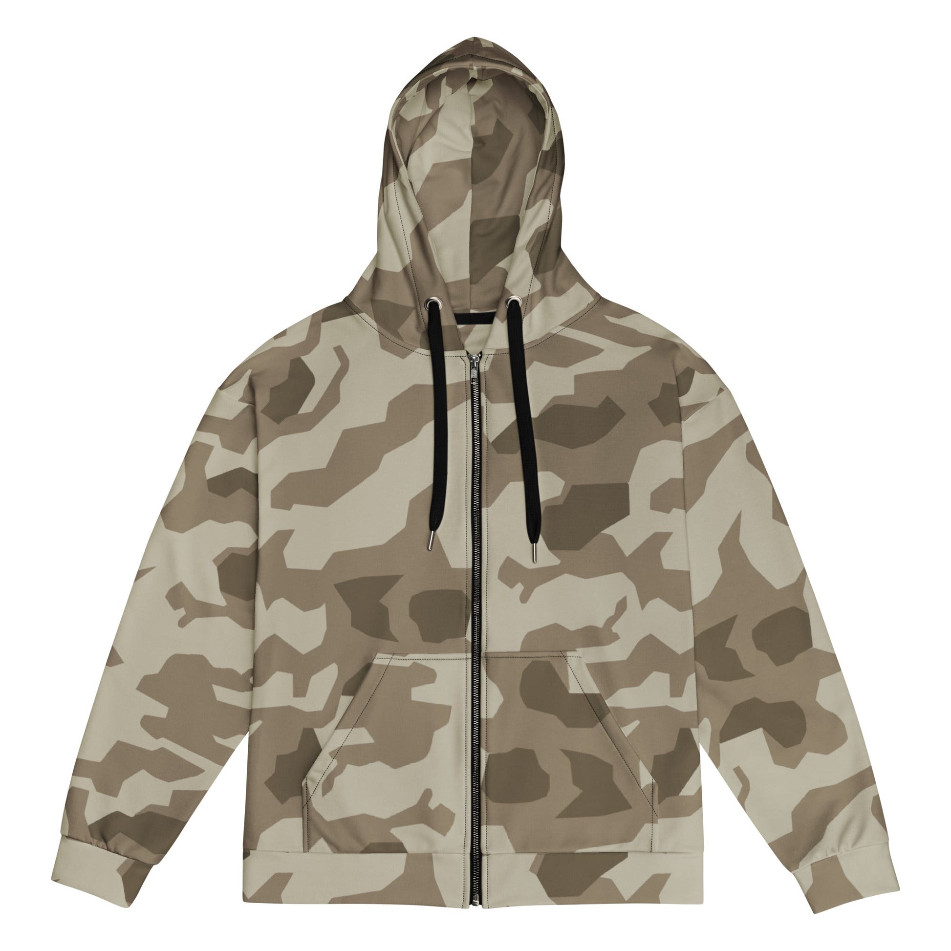 German Splittermuster Wolfenstein Afrika Korps CAMO Unisex Zip Hoodie - 2XS