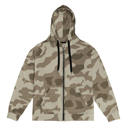 German Splittermuster Wolfenstein Afrika Korps CAMO Unisex Zip Hoodie - 2XS