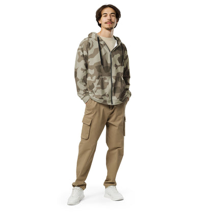 German Splittermuster Wolfenstein Afrika Korps CAMO Unisex Zip Hoodie