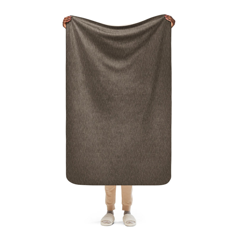 Strichtarn Brown CAMO Sherpa Blanket - 37″×57″