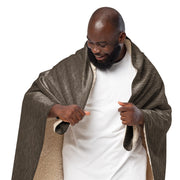 Strichtarn Brown CAMO Sherpa Blanket